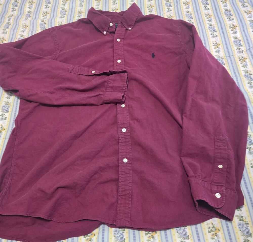 Ralph Lauren Classic Fit Button Down Shirt Mens XXL Red